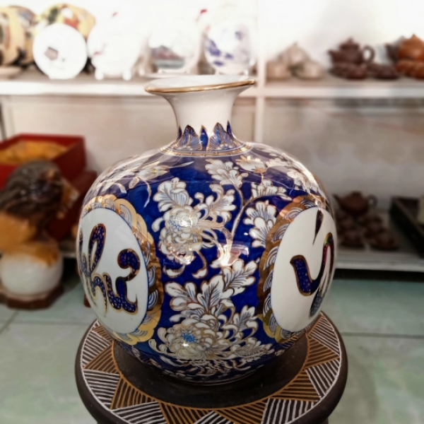 BÌNH HÚT TÀI LỘC NHƯ Ý VẼ VÀNG