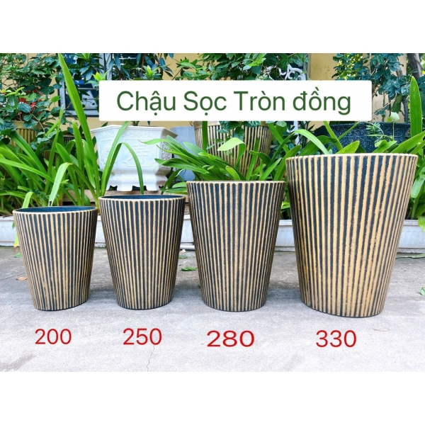 CHẬU SỌC TRÒN ĐỒNG