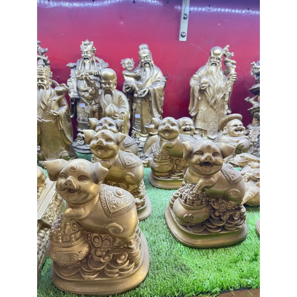 TƯỢNG HEO TÀI LỘC BẰNG ĐỒNG