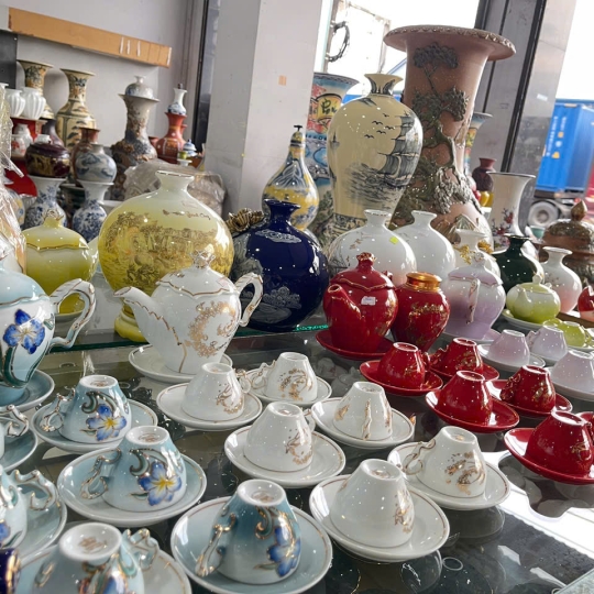 BỘ ẤM - TÁCH TRÀ HỌA TIẾT ĐẸP