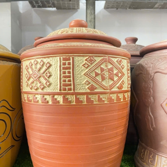 CHUM SÀNH ĐỰNG GẠO (RƯỢU) THỔ CẨM