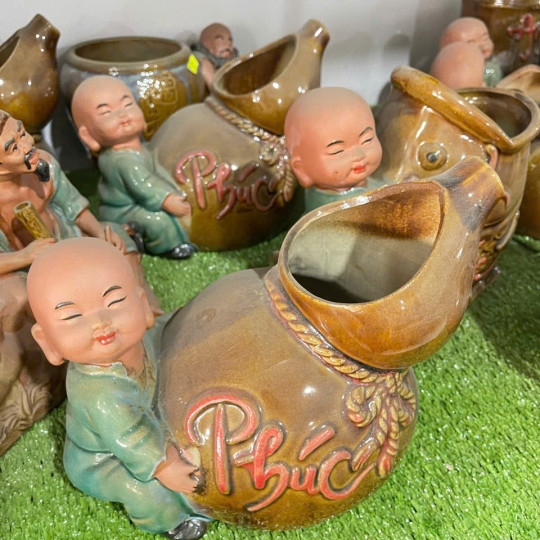 CHẬU TƯỢNG CHÚ TIỂU NÂNG HỒ LÔ PHÚC