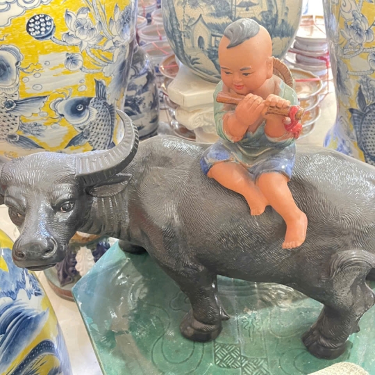 TIỂU CẢNH CẬU BÉ CƯỠI TRÂU