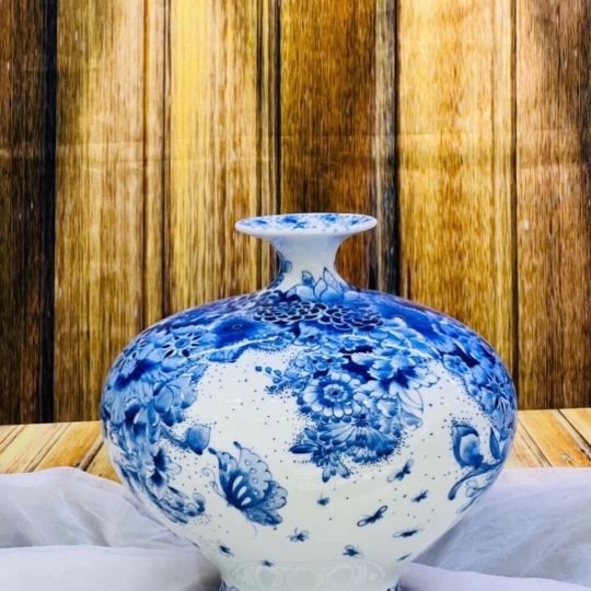 BÌNH HÚT LỘC CAO CẤP MEN LAM BÁT TRÀNG